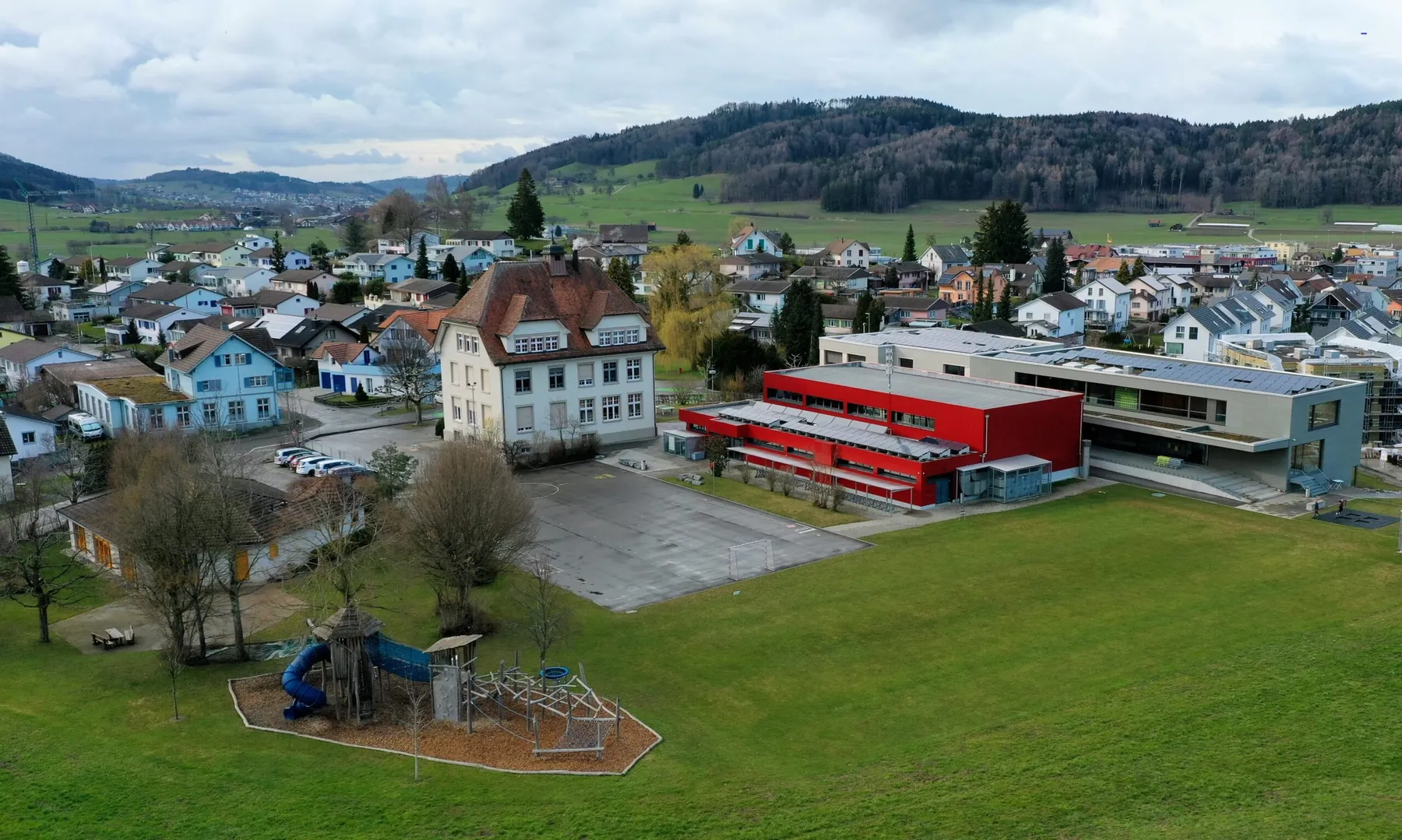 Schulanlage am Stutz in Wallenwil, Trainingsort für Kids aus Eschlikon